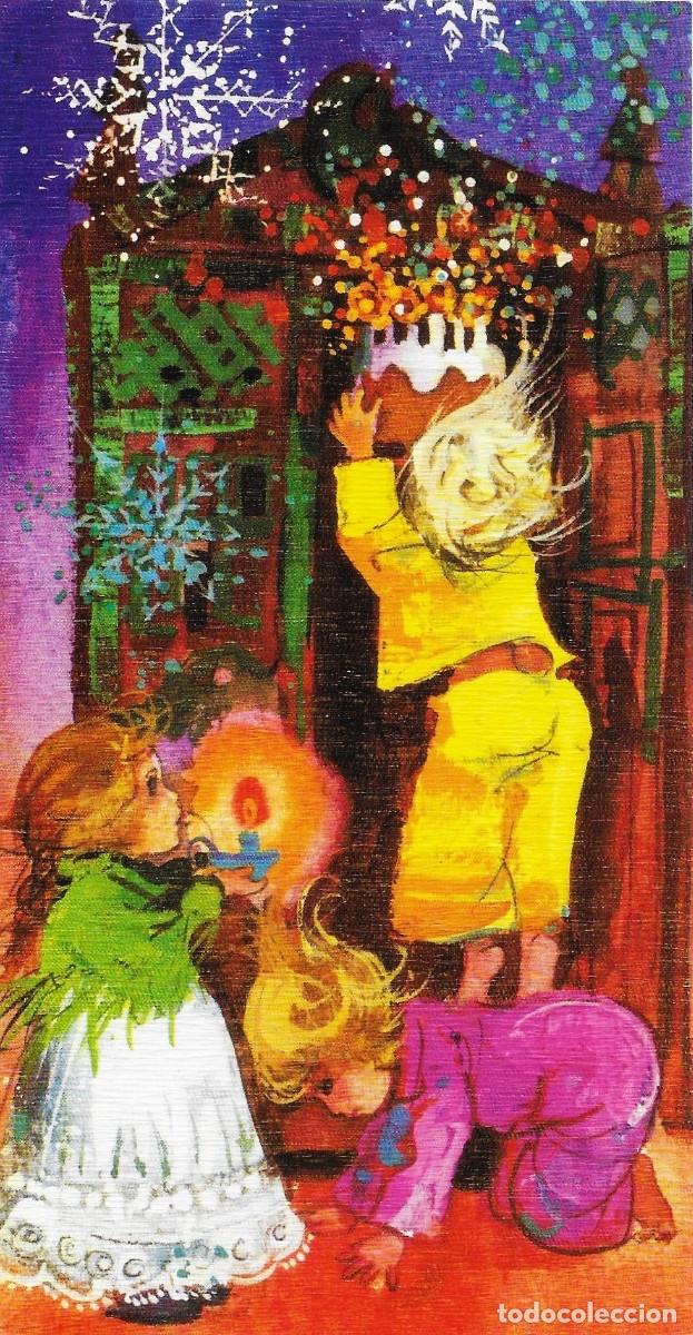 Postales: 7335P -EMILIA? GUARDANDO EL PASTEL DE NAVIDAD -EDICIONES ORTIZ X306 - DIPTICA 16,3X8,5 CM