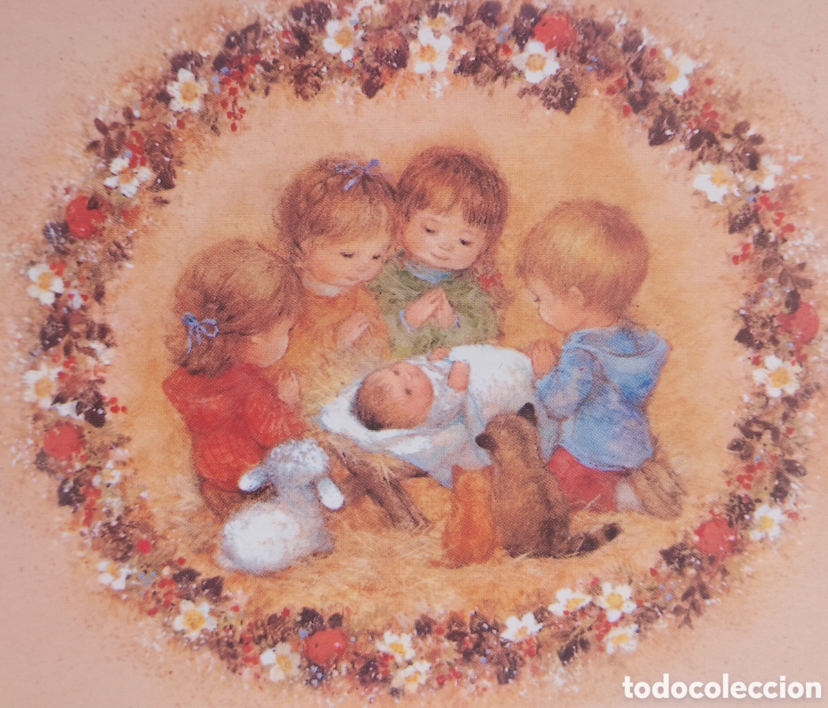 Postales: FELICITACI&Oacute;N NAVIDAD - EDIC. HALLMARK - BEL&Eacute;N NACIMIENTO ANIMALITOS - ESTILO SIMILAR MARY HAMILTON