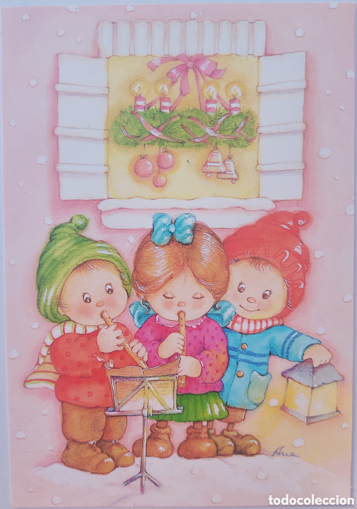 Postales: FELICITACI&Oacute;N NAVIDAD - ANA - EDICIONES ORTIZ - NI&Ntilde;OS VILLANCICOS