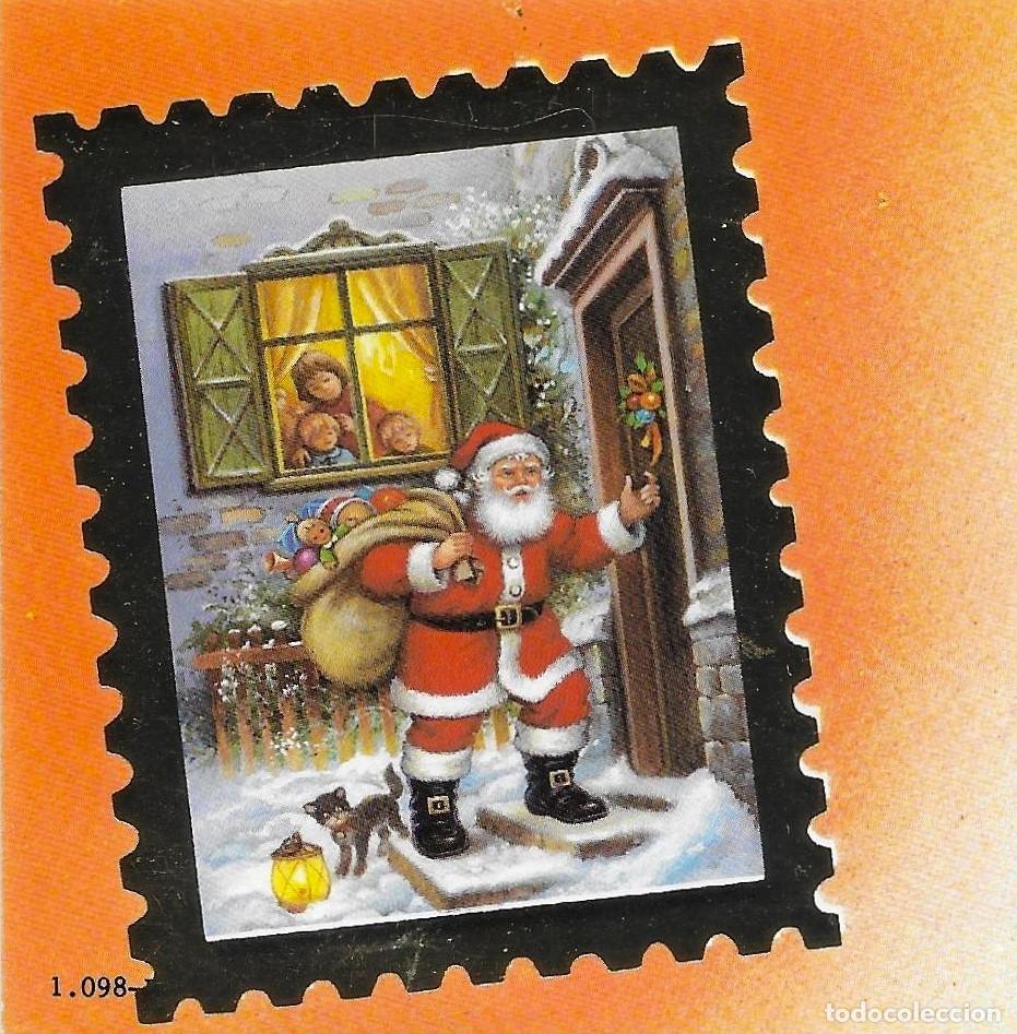 Postales: 7348P - FRANCIS N&ordm; 1.098 - PAP&Aacute; NOEL ,LLAMA A LA PUERTA -BON NADAL- 16X8 CM- NUEVA