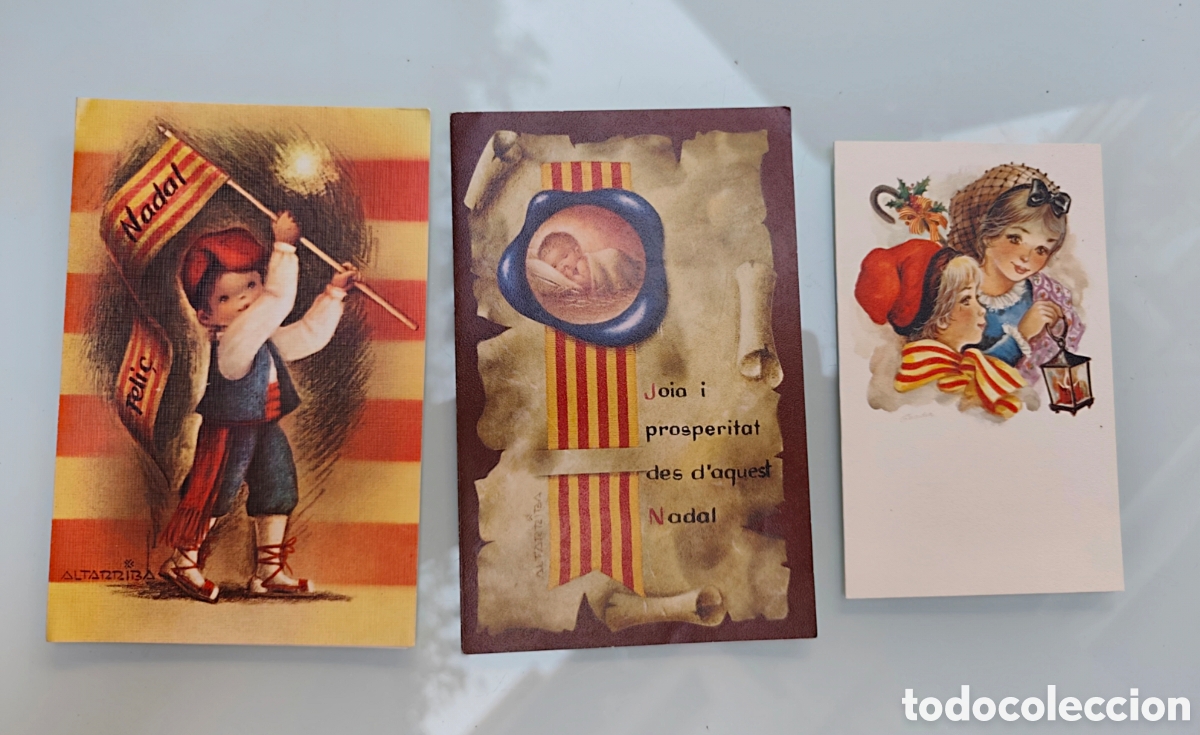 Postales: Antiguas postales Catalanas. A&ntilde;os 70. Escritas. D&iacute;pticos