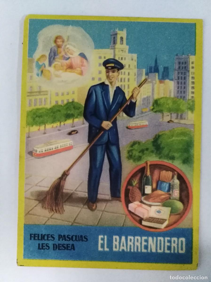 Postales: Aguinaldo Felicitacion.Felices Pascuas les Desea El Barrendero