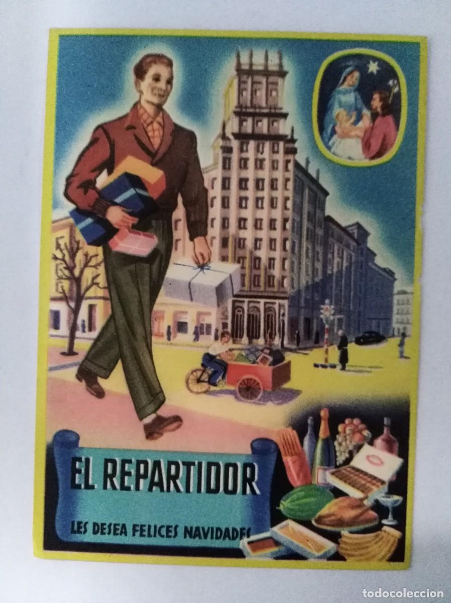 Postales: Aguinaldo Felicitacion.El Repartidor Les desea Felices Navidades