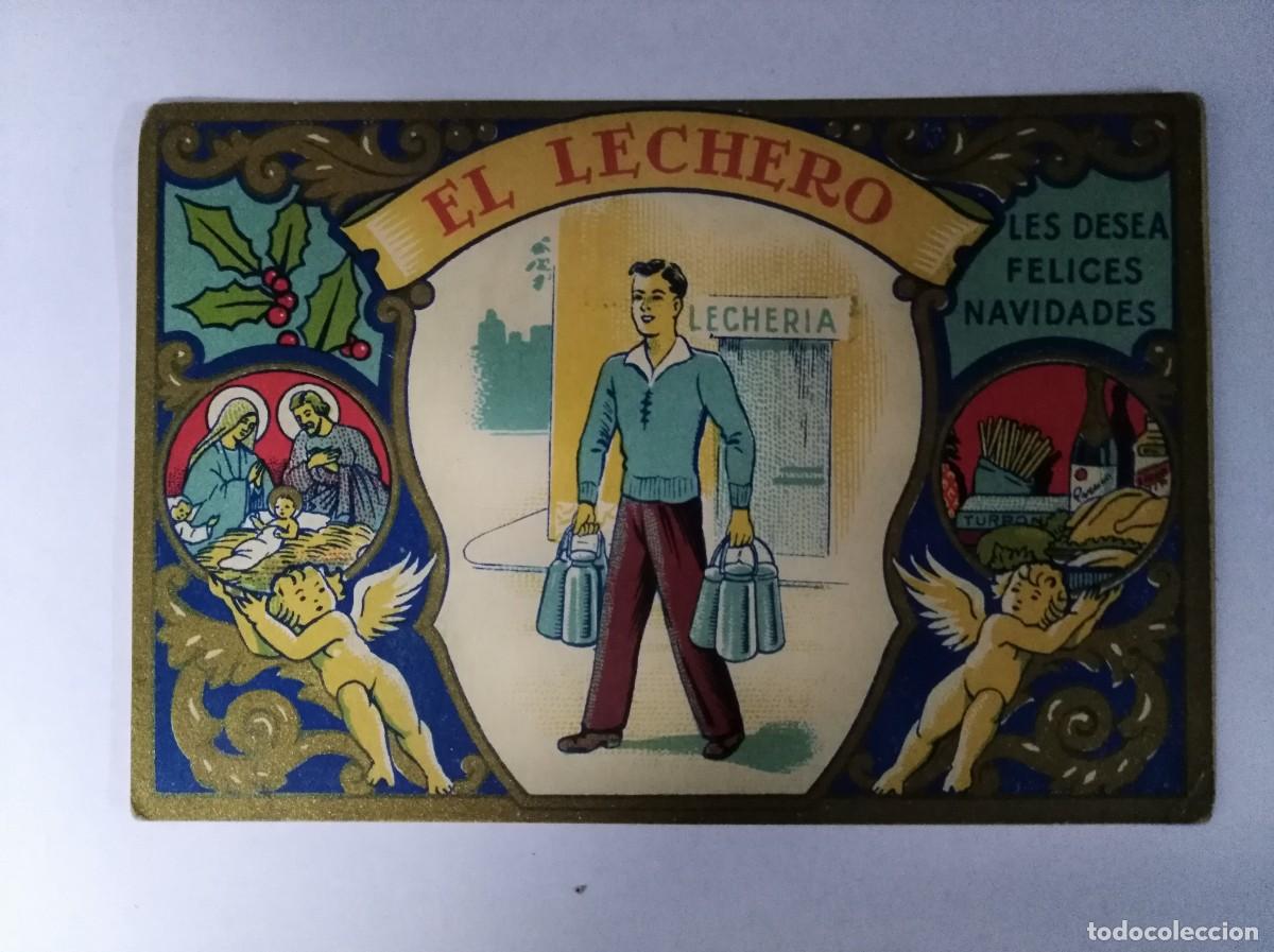 Postales: Aguinaldo Felicitacion El Lechero Les Desea felices Navidades