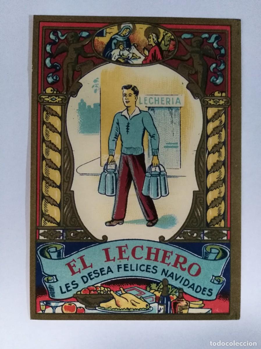 Postales: Aguinaldo Felicitacion El Lechero Les Desea Felices Navidades