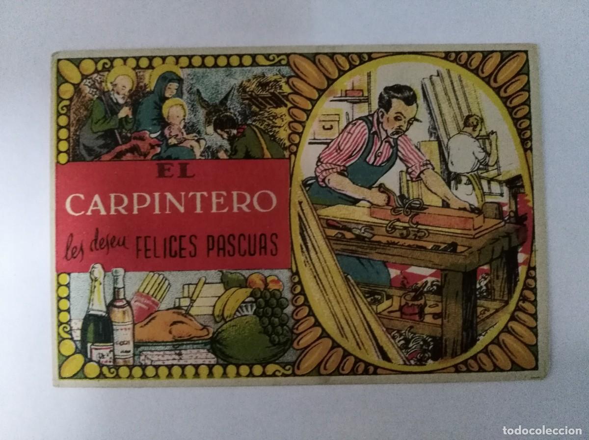 Postales: Aguinaldo Felicitacion El Carpintero Les Desea Felices Pascuas