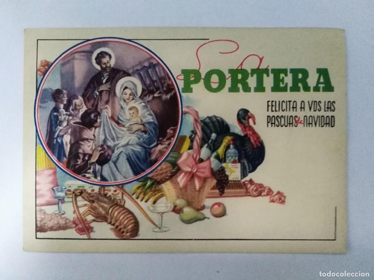 Postales: Aguinaldo Felicitacion.La Portera Felicita Las pascuas de Navidad