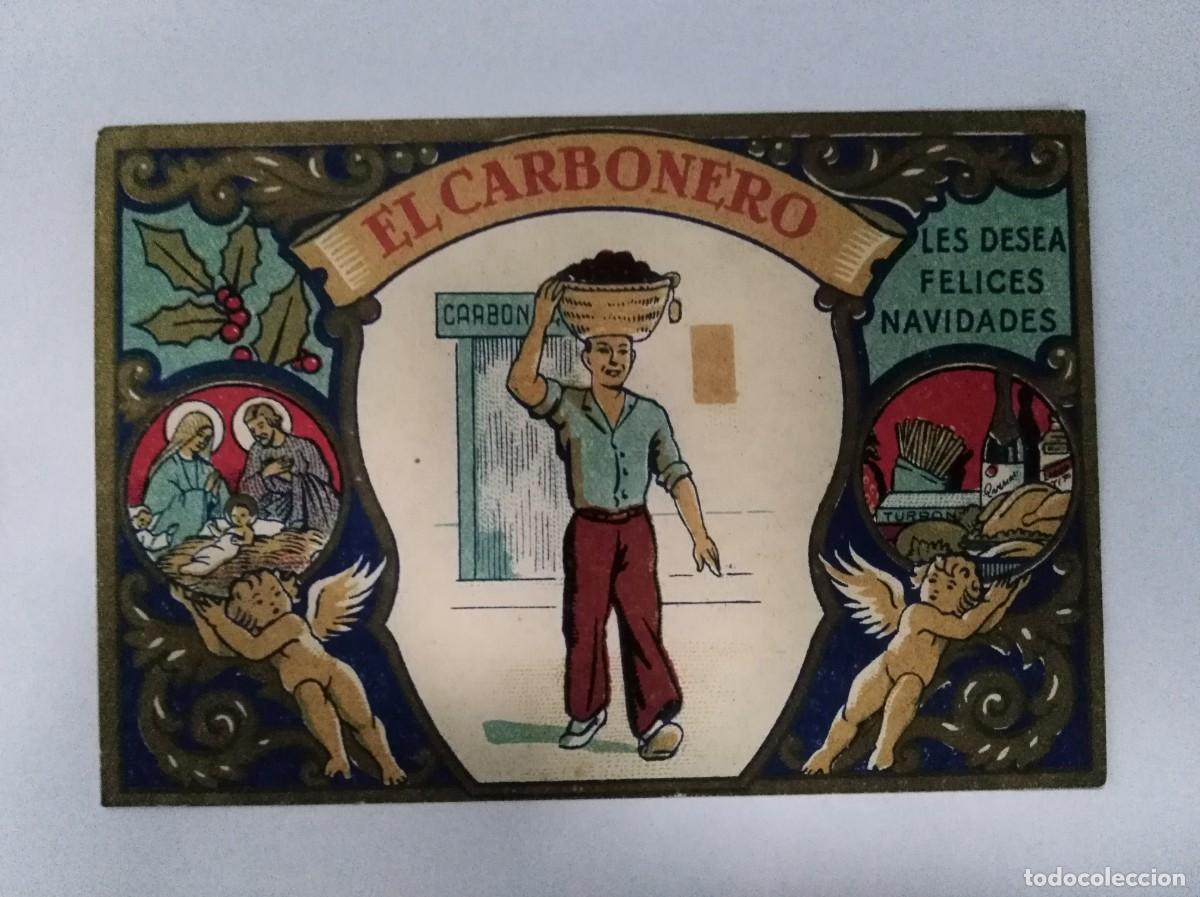 Postales: Aguinaldo Felicitacion.El Carbonero Les Desea Felices Navidades