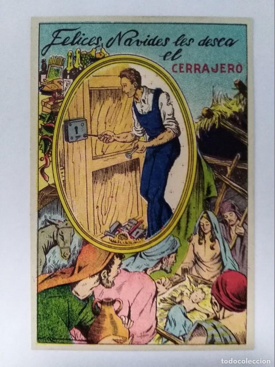 Postales: Aguinaldo Felicitacion.El Cerrajero Les Desea Felices Navidades