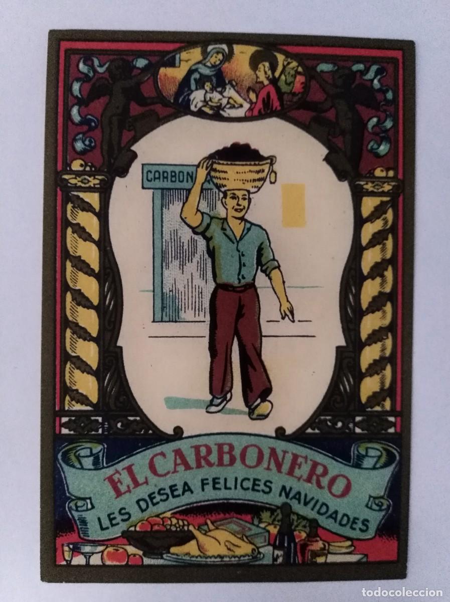 Postales: Aguinaldo Felicitacion.El Carbonero Les Desea Felices Navidades
