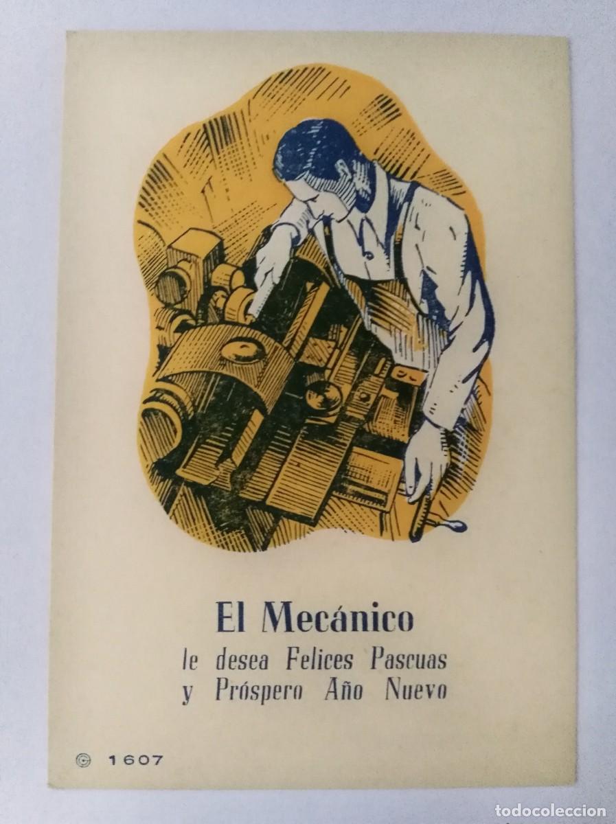 Postales: Aguinaldo Felicitacion.El Mecanico Les Desea Felices Pascuas