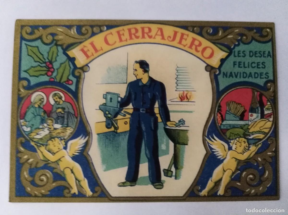 Postales: Aguinaldo Felicitacion.El Cerrajero Les desea Felices Navidades