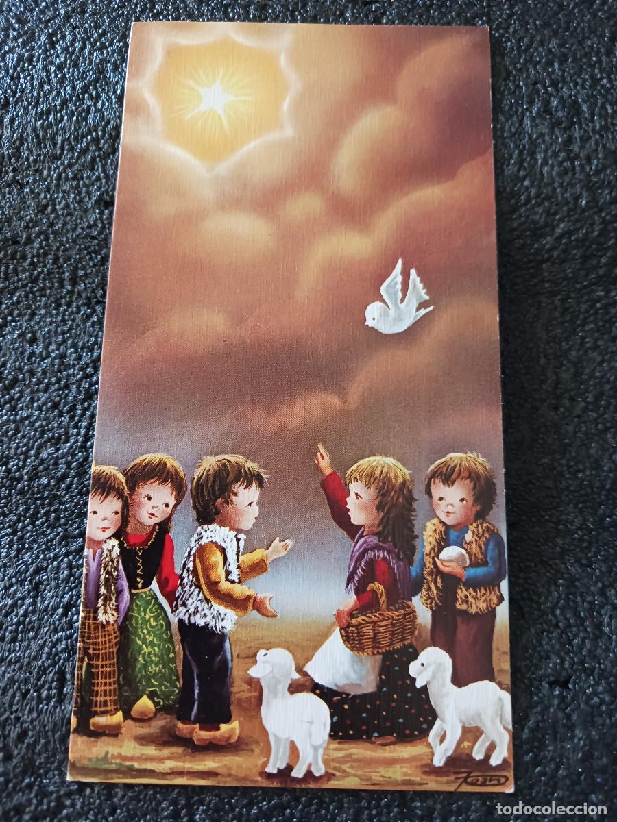 Postales: diptico, felicitacion navide&ntilde;a 1976, il. joan