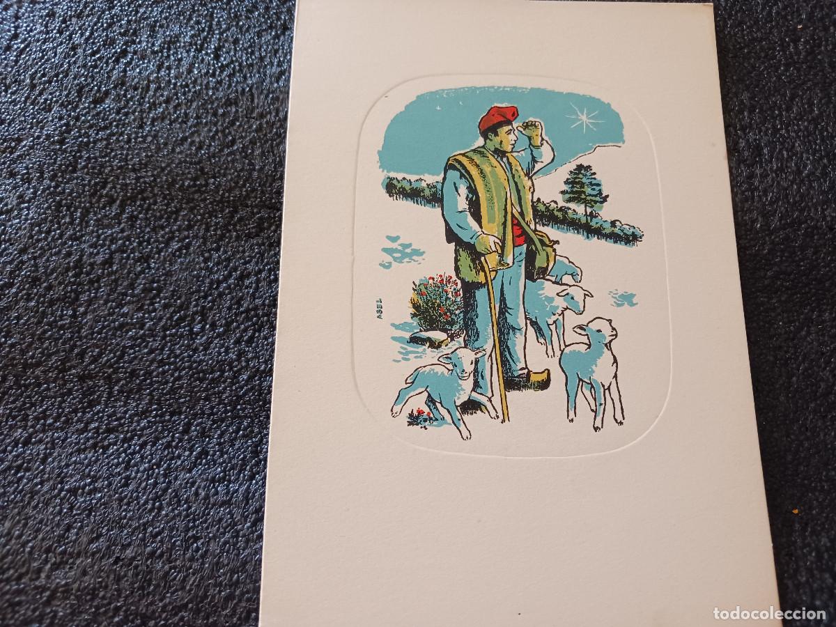 Postales: diptico, felicitacion navide&ntilde;a, dr. joan jubert, ilustra abel ferrater (filograf)