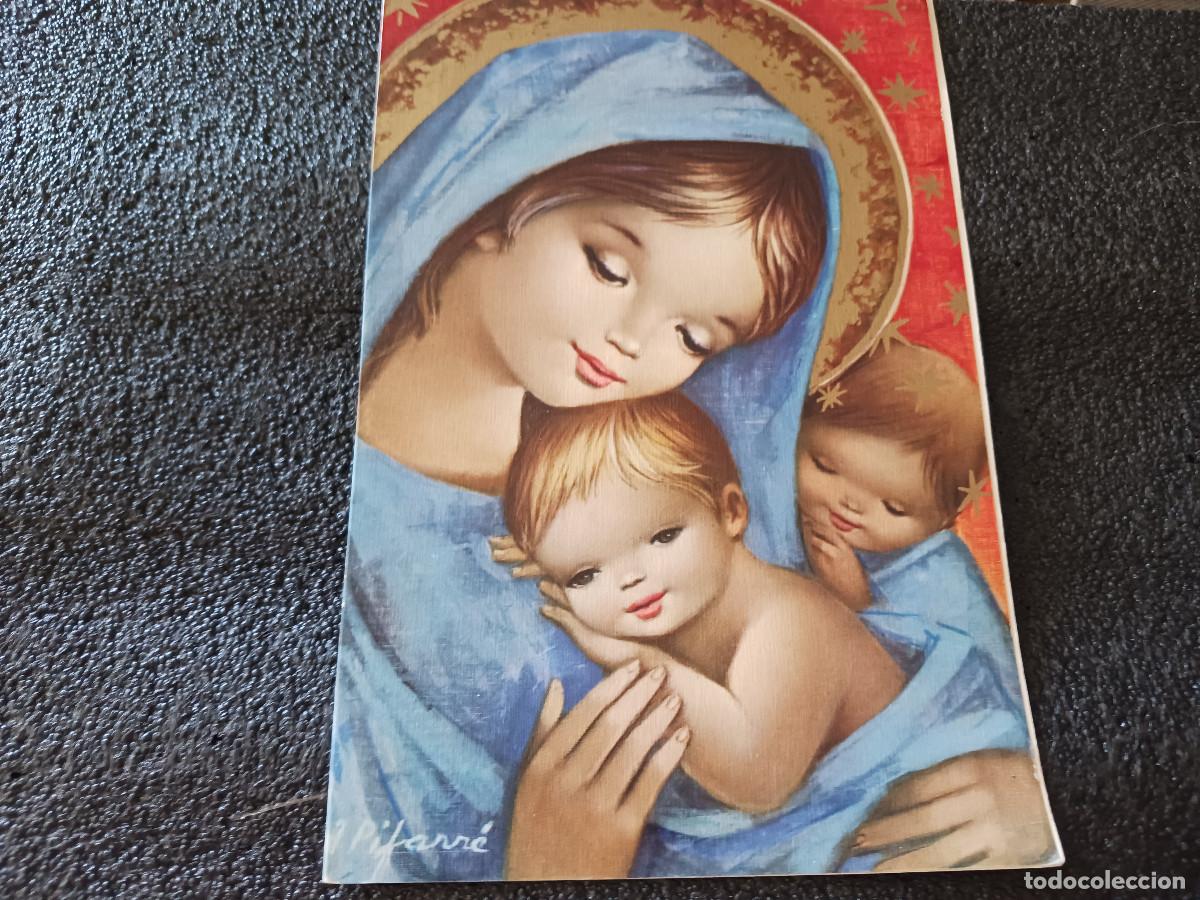 Postales: diptico, felicitacion navide&ntilde;a, ilustra PIFARRE