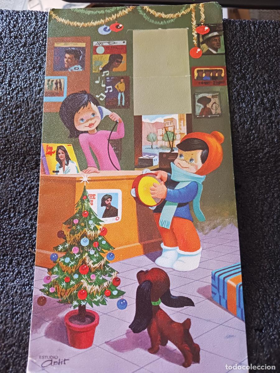 Postales: diptico, felicitacion navide&ntilde;a, ilustra ESTUDIO ARLIT
