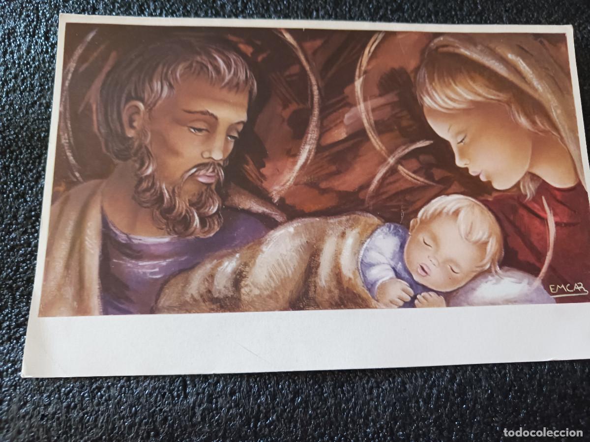 Postales: diptico, felicitacion navide&ntilde;a, ilustra EMCAR