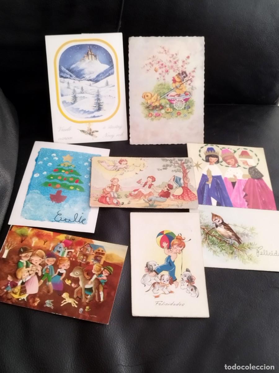 Postales: Lote de 8 tarjetas postales navide&ntilde;as, felicitaciones de navidad.