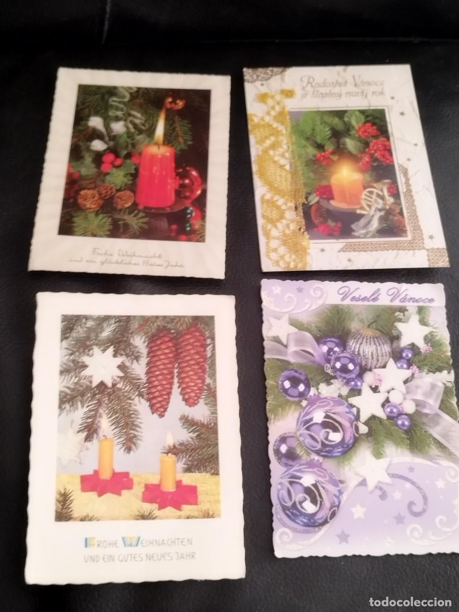 Postales: Lote de 4 tarjetas postales navide&ntilde;as, felicitaciones de navidad.