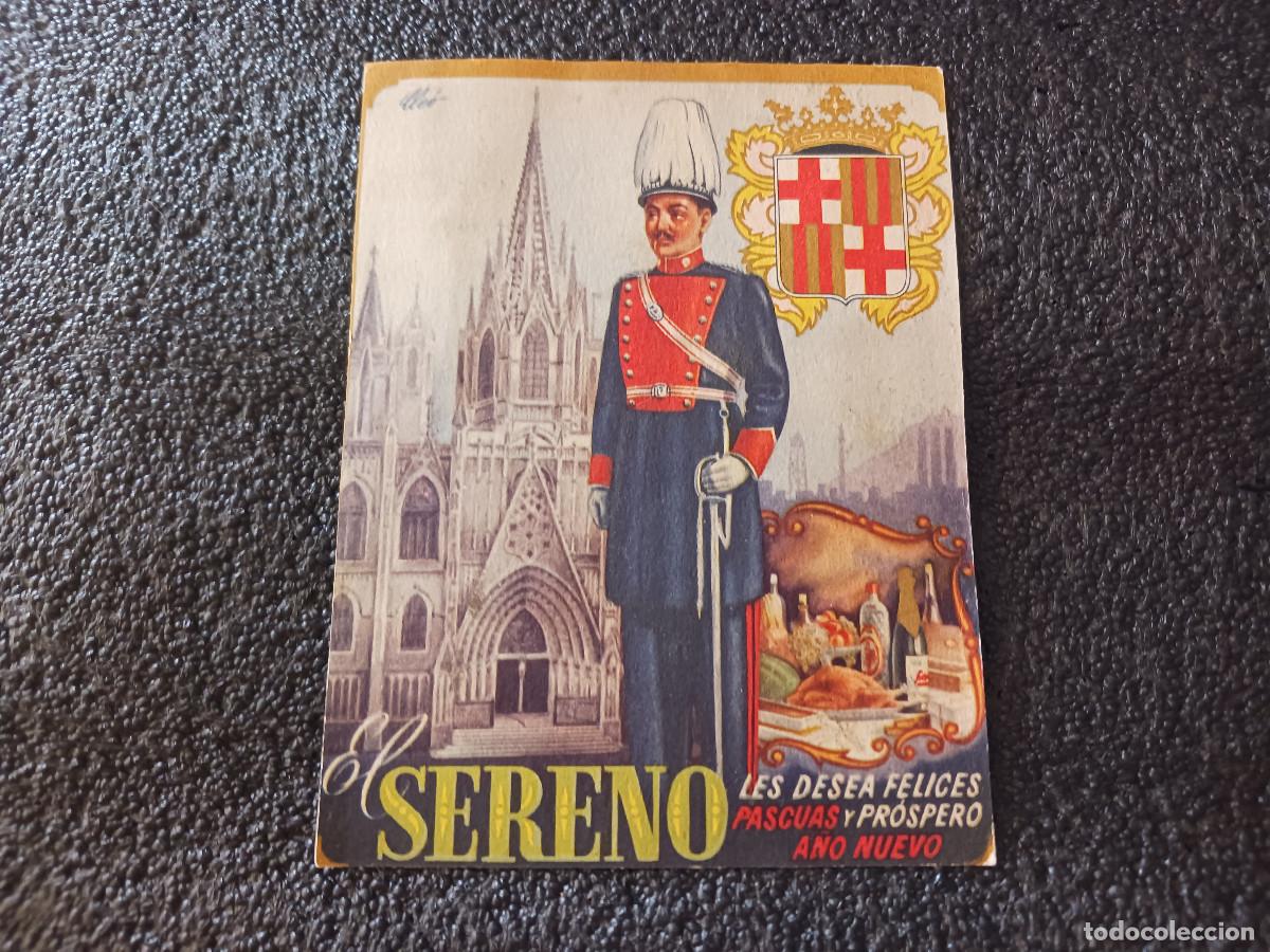 Postales: el sereno de barcelona desea felices pascuas