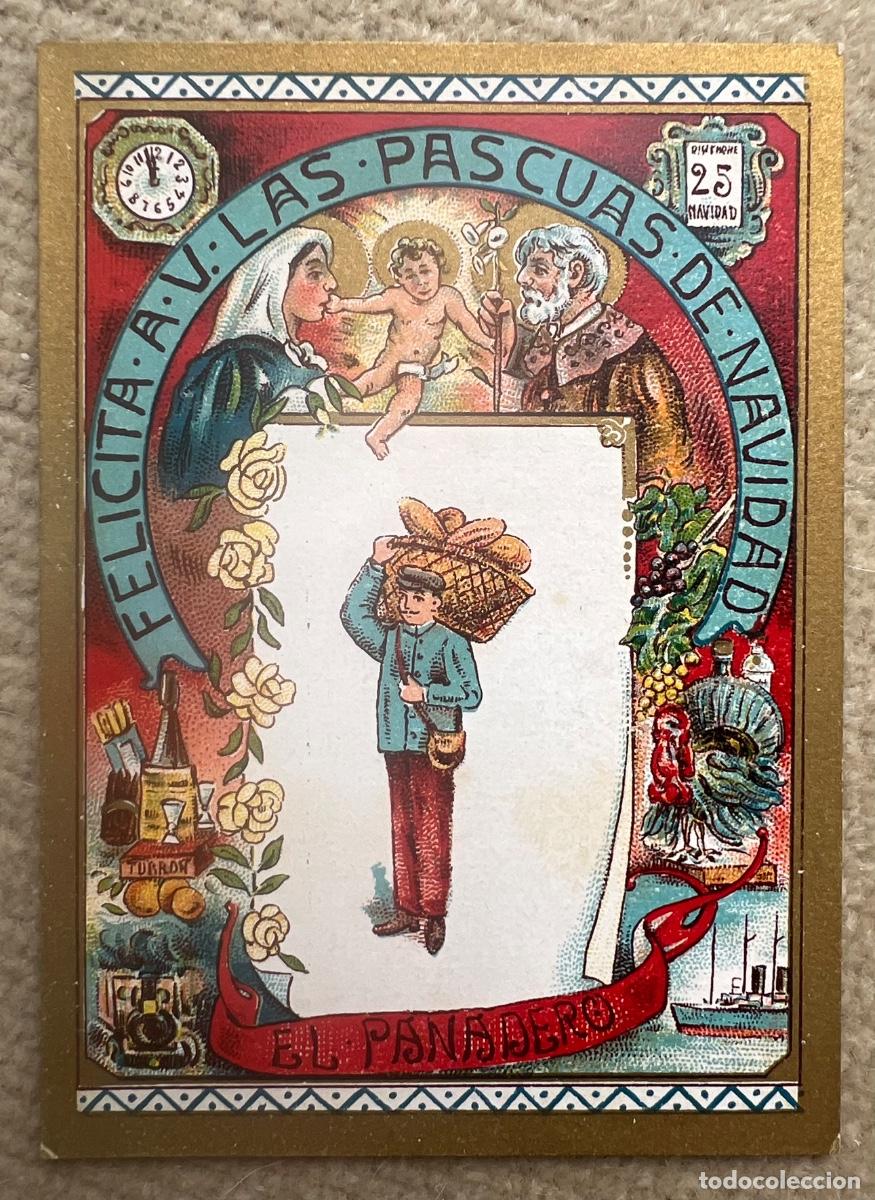 Postales: Tarjeta Felicitaci&oacute;n El Panadero felicita A. V. las Pascuas de Navidad
