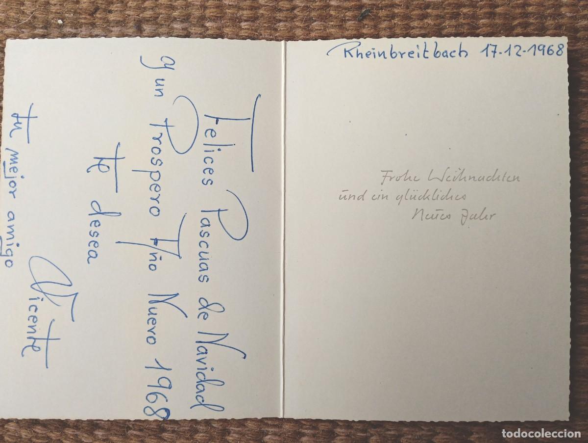 Postales: TARJETA DE NAVIDAD 1968 - Foto 2