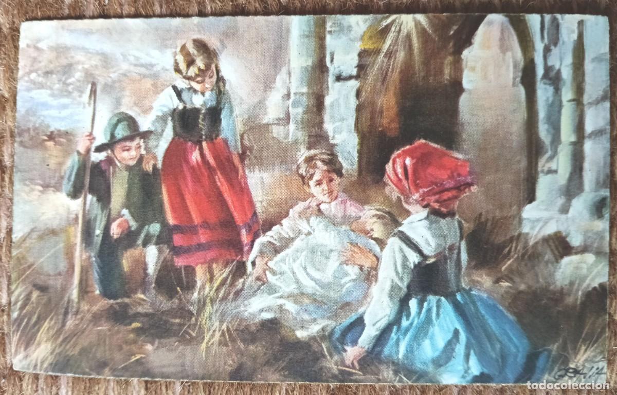 Postales: TARJETA DE NAVIDAD CON NACIMIENTO - BELEN