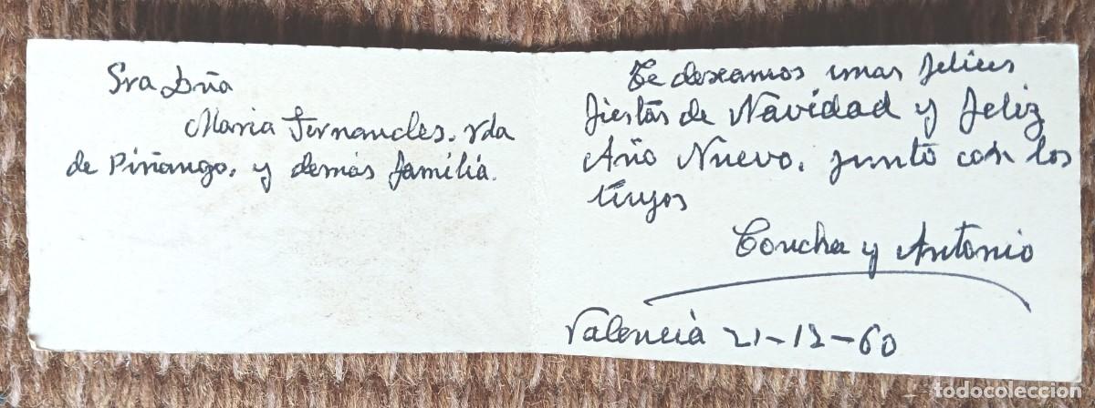Postales: TARJETA DE NAVIDAD CON CLAVELES - Foto 2