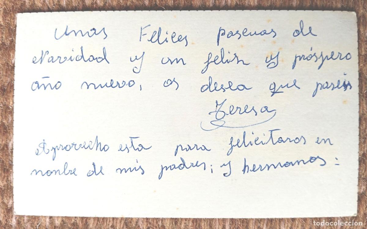 Postales: TARJETA DE NAVIDAD CON RAMO DE ROSAS - Foto 2