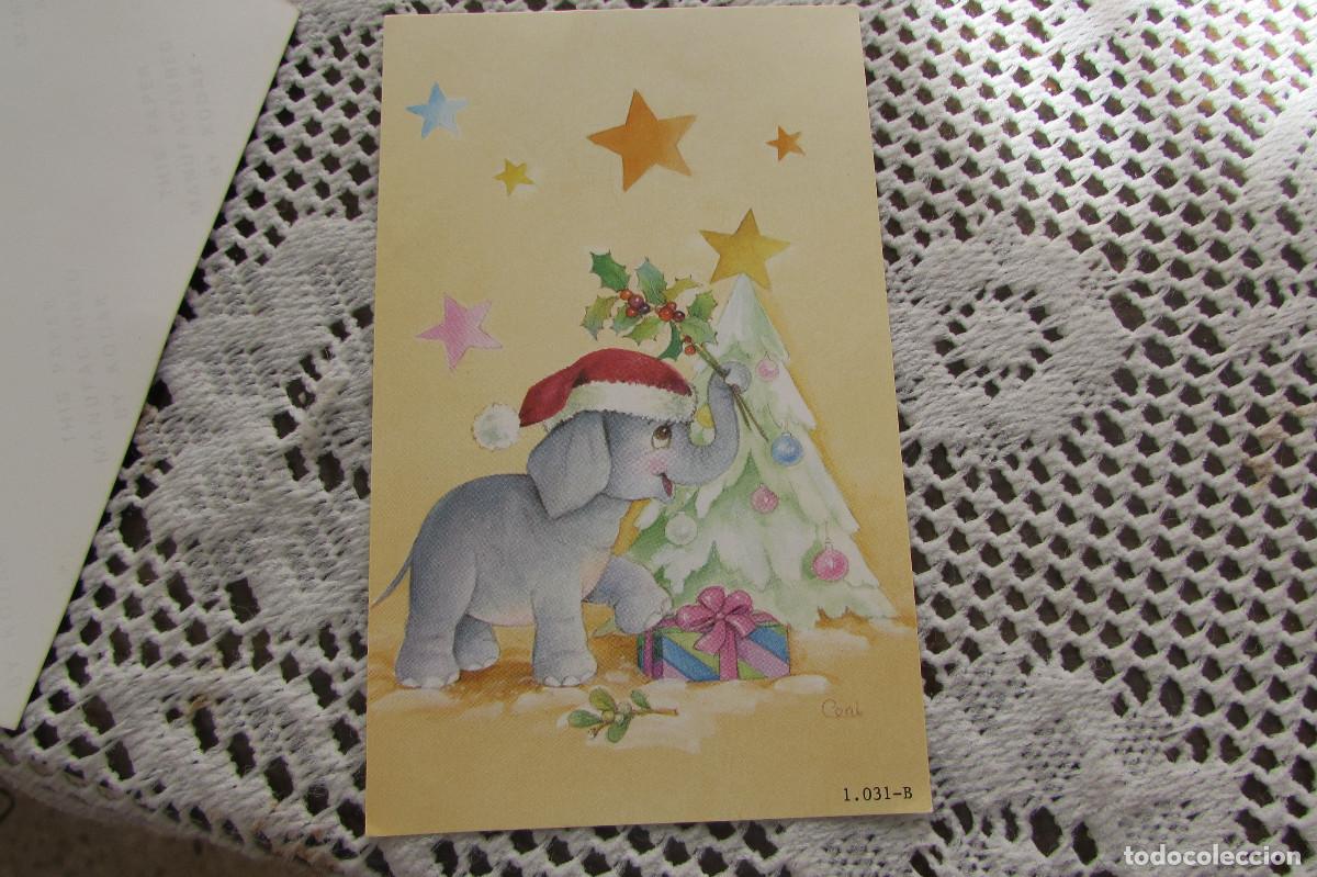 Postales: POSTAL NAVIDE&Ntilde;A ELEFANTE 1.031-B ESCRITA