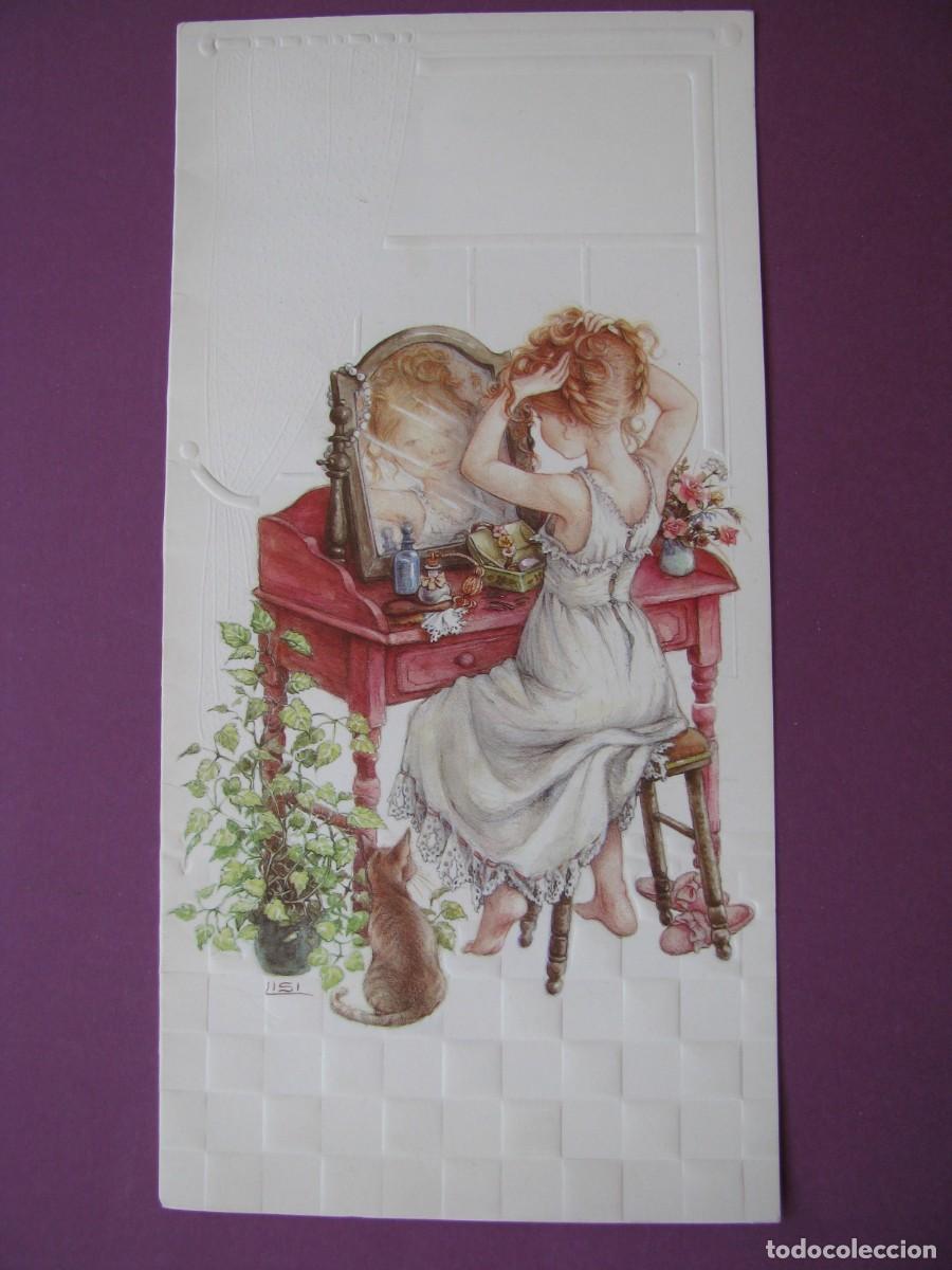 Postales: POSTAL DIPTICA DE IL. LISI MARTIN. BUSQUETS 04.25.253. 21X10,5 CM. ESCRITA 1984. RELIEVE.