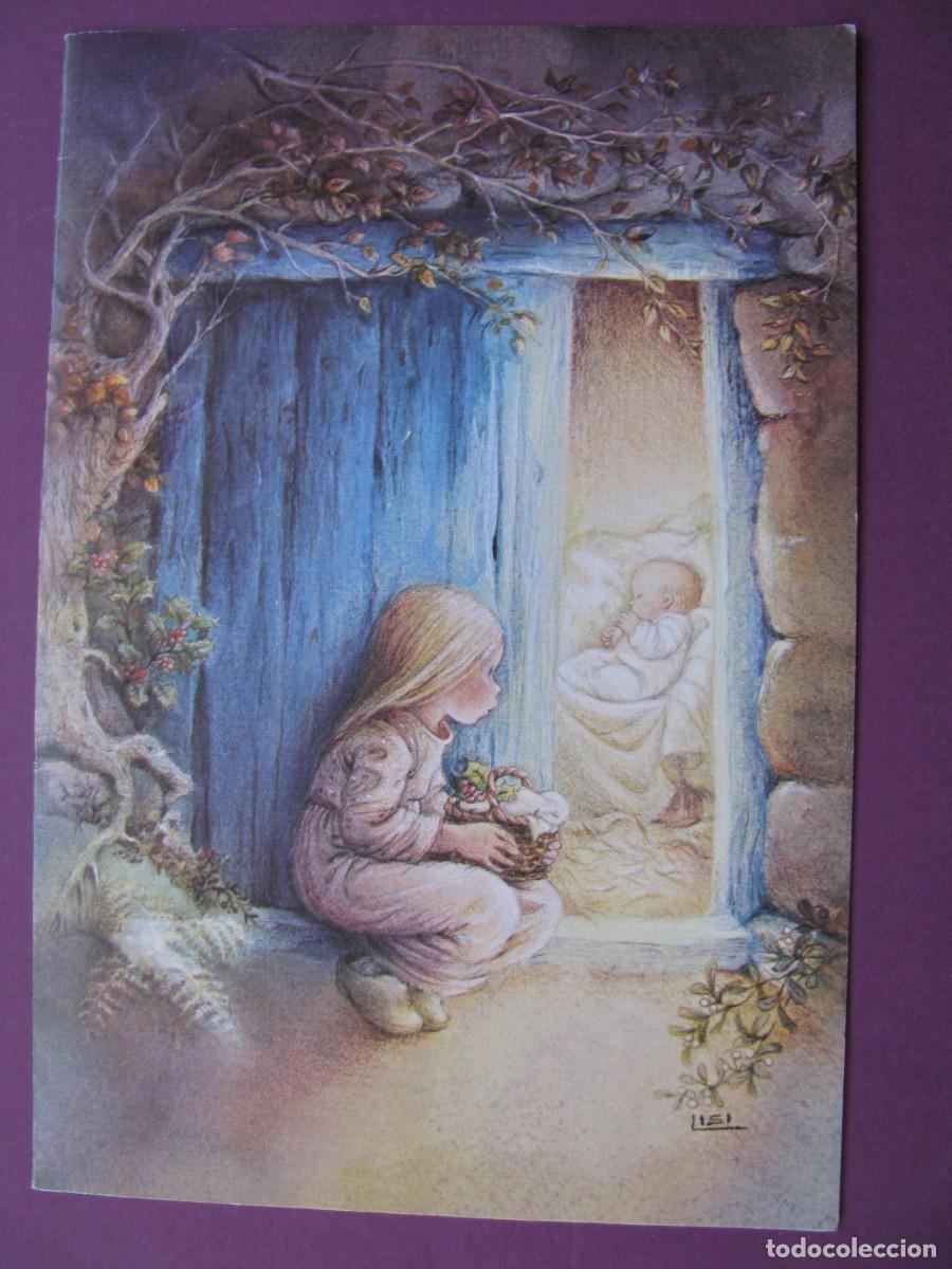 Postales: POSTAL DIPTICA DE IL. LISI MARTIN. BUSQUETS 04.04.352.2. 17X11,5 CM. ESCRITA 1983