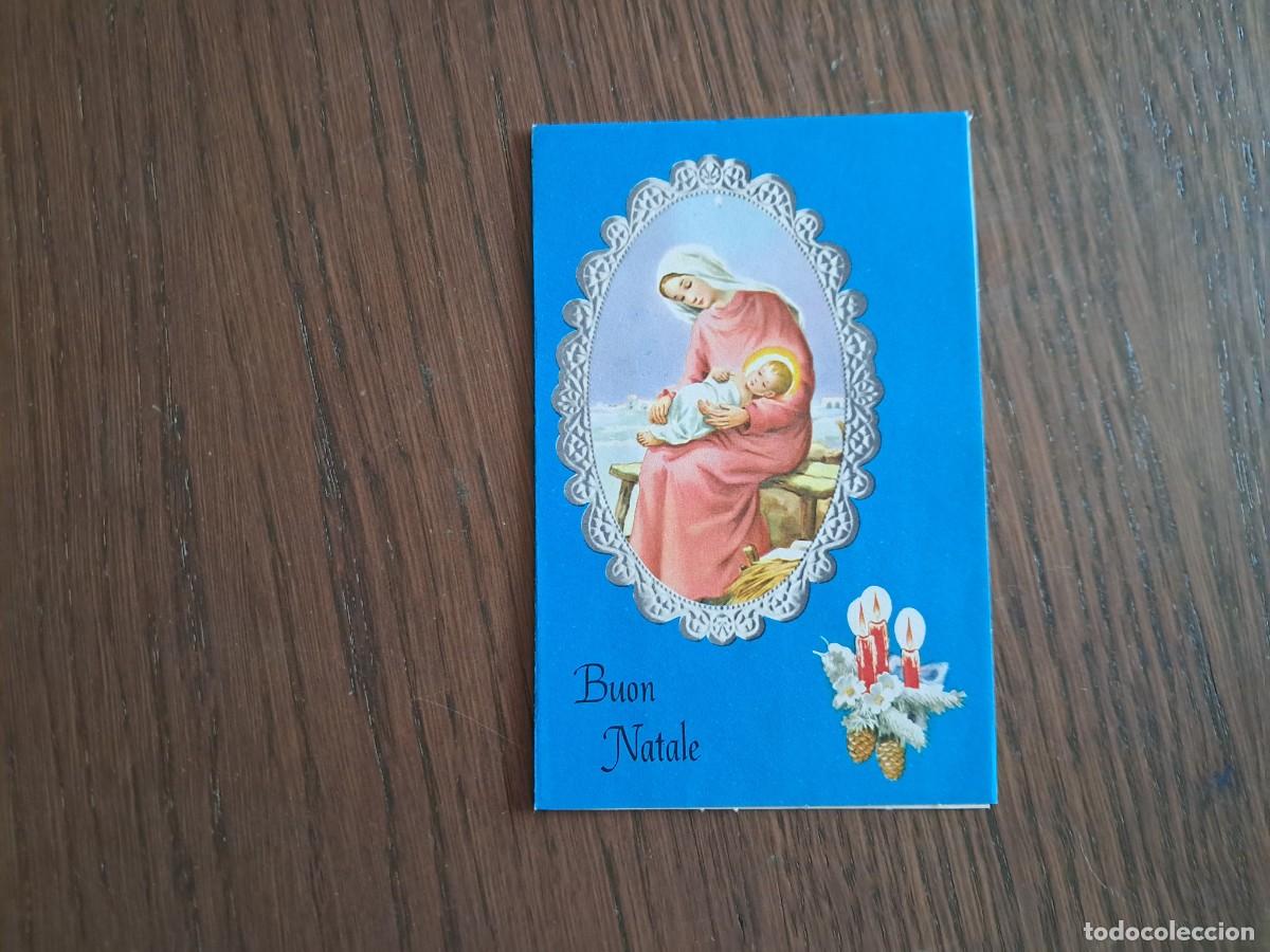 Postales: postal de felicitaci&oacute;n de navidad, Italia, a&ntilde;os 70.