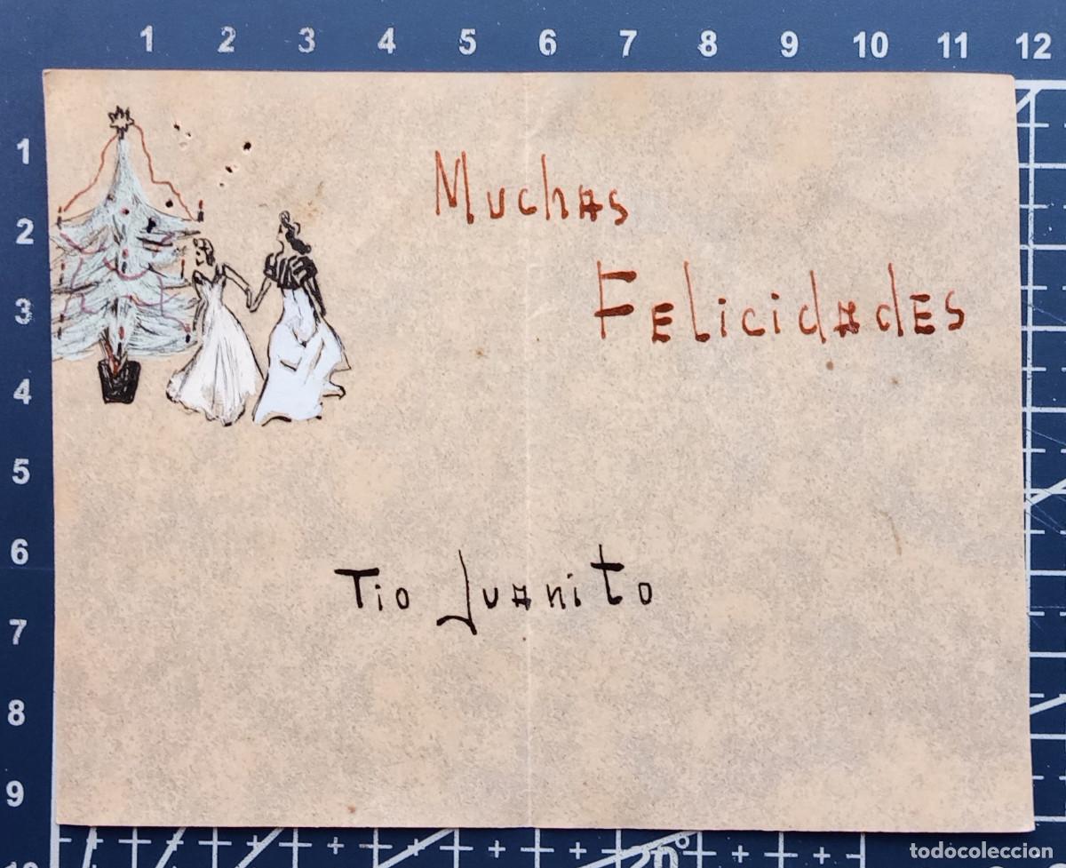 Postales: FELICITACI&Oacute;N NAVIDE&Ntilde;A HECHA A MANO