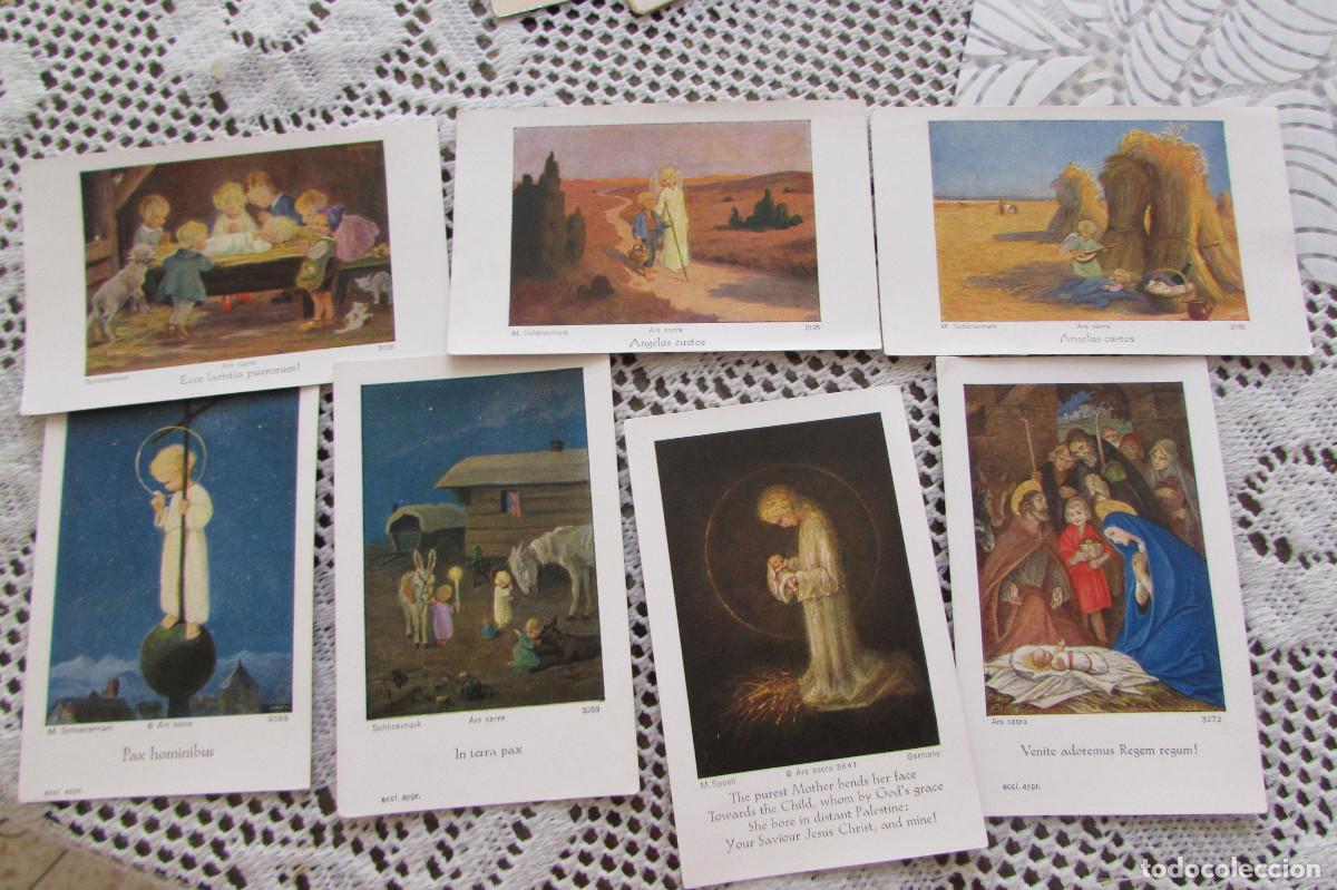 Postales: LOTE 7 ESTAMPAS NAVIDE&Ntilde;AS ESCRITAS