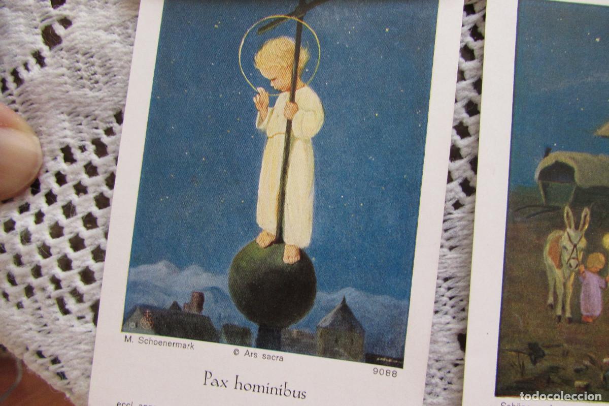 Postales: LOTE 7 ESTAMPAS NAVIDE&Ntilde;AS ESCRITAS - Foto 5