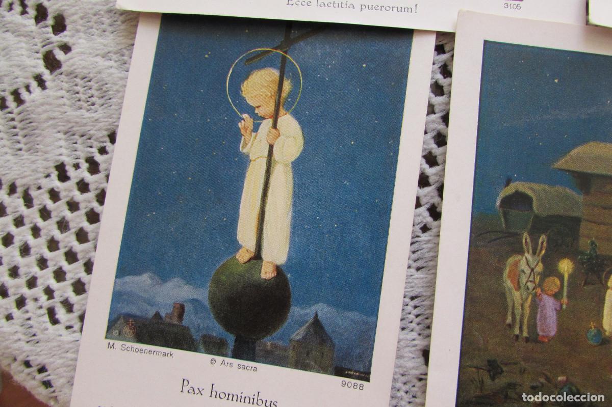 Postales: LOTE 7 ESTAMPAS NAVIDE&Ntilde;AS ESCRITAS - Foto 6
