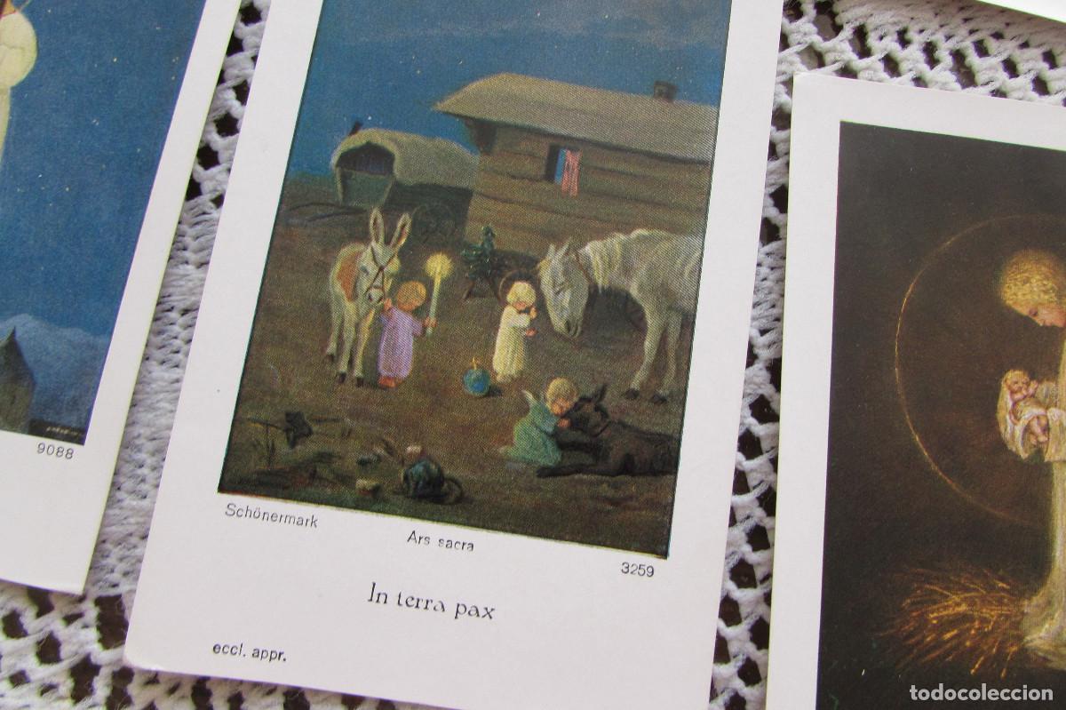 Postales: LOTE 7 ESTAMPAS NAVIDE&Ntilde;AS ESCRITAS - Foto 7