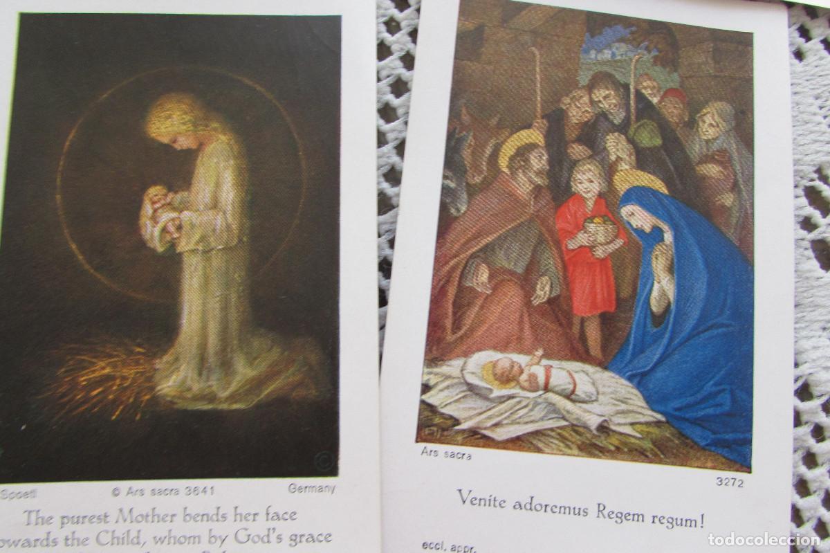 Postales: LOTE 7 ESTAMPAS NAVIDE&Ntilde;AS ESCRITAS - Foto 8