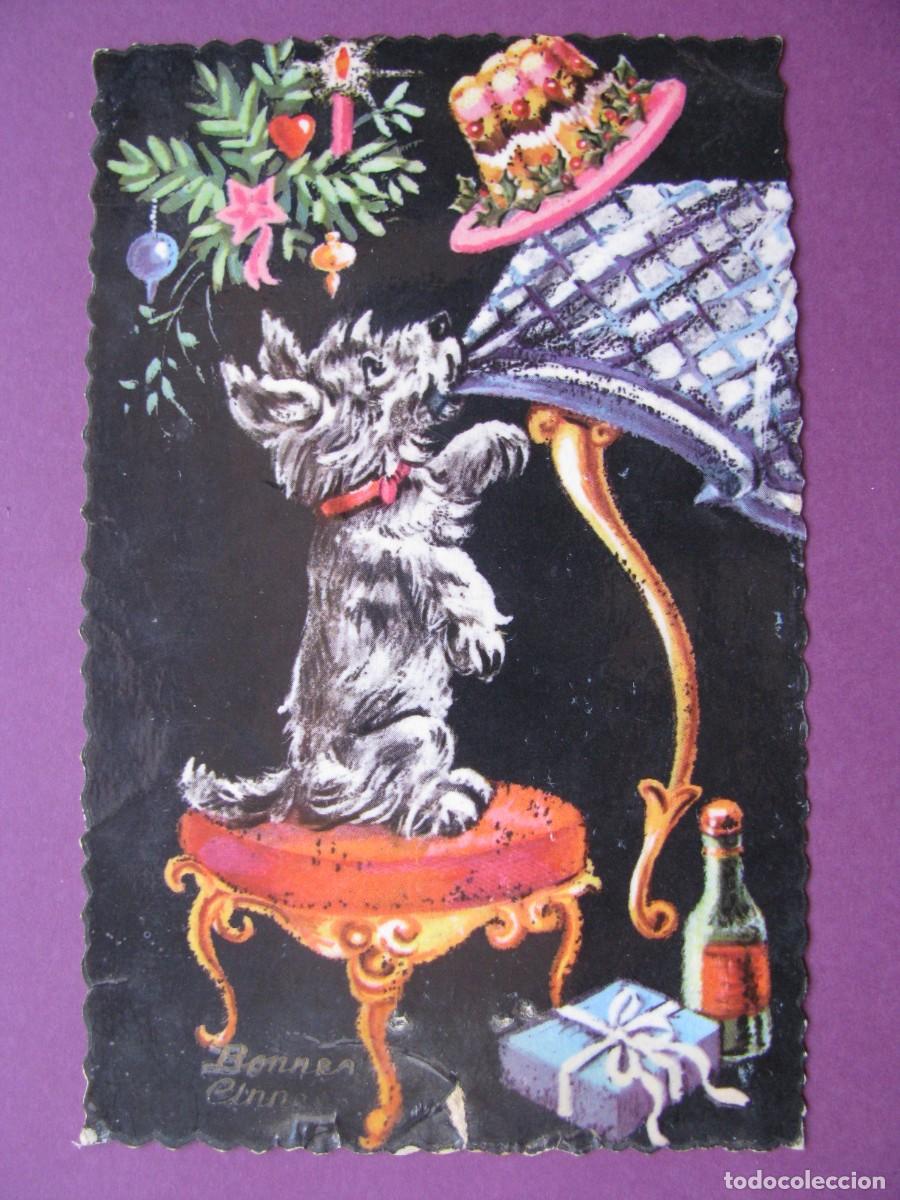 Postales: POSTAL DE NAVIDAD. ED. PHOTOCROM GLACEE 1843. ESCRITA 1963. DESPERFECTOS