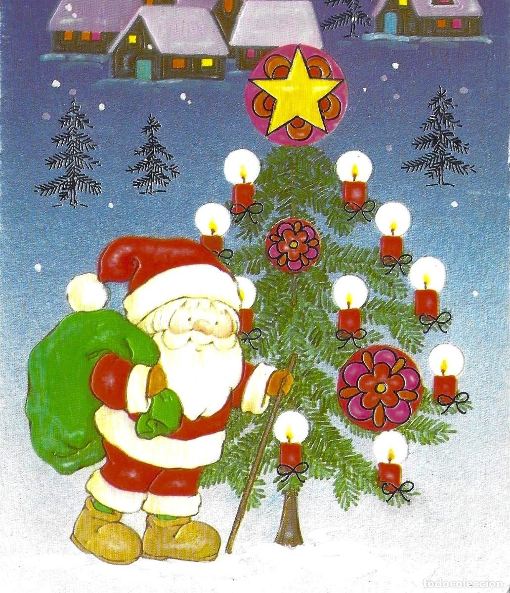 Postales: 7364P - MARIA - SANTA CLAUS -EDICIONES ORTIZ 30.443-3 - DIPTICA, RELIEVE 16,5X11,5 CM