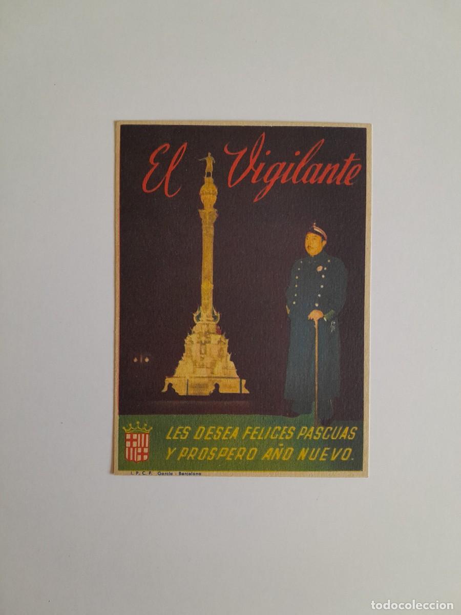 Postales: FELICITACI&Oacute;N NAVIDE&Ntilde;A DEL VIGILANTE (c.1960)