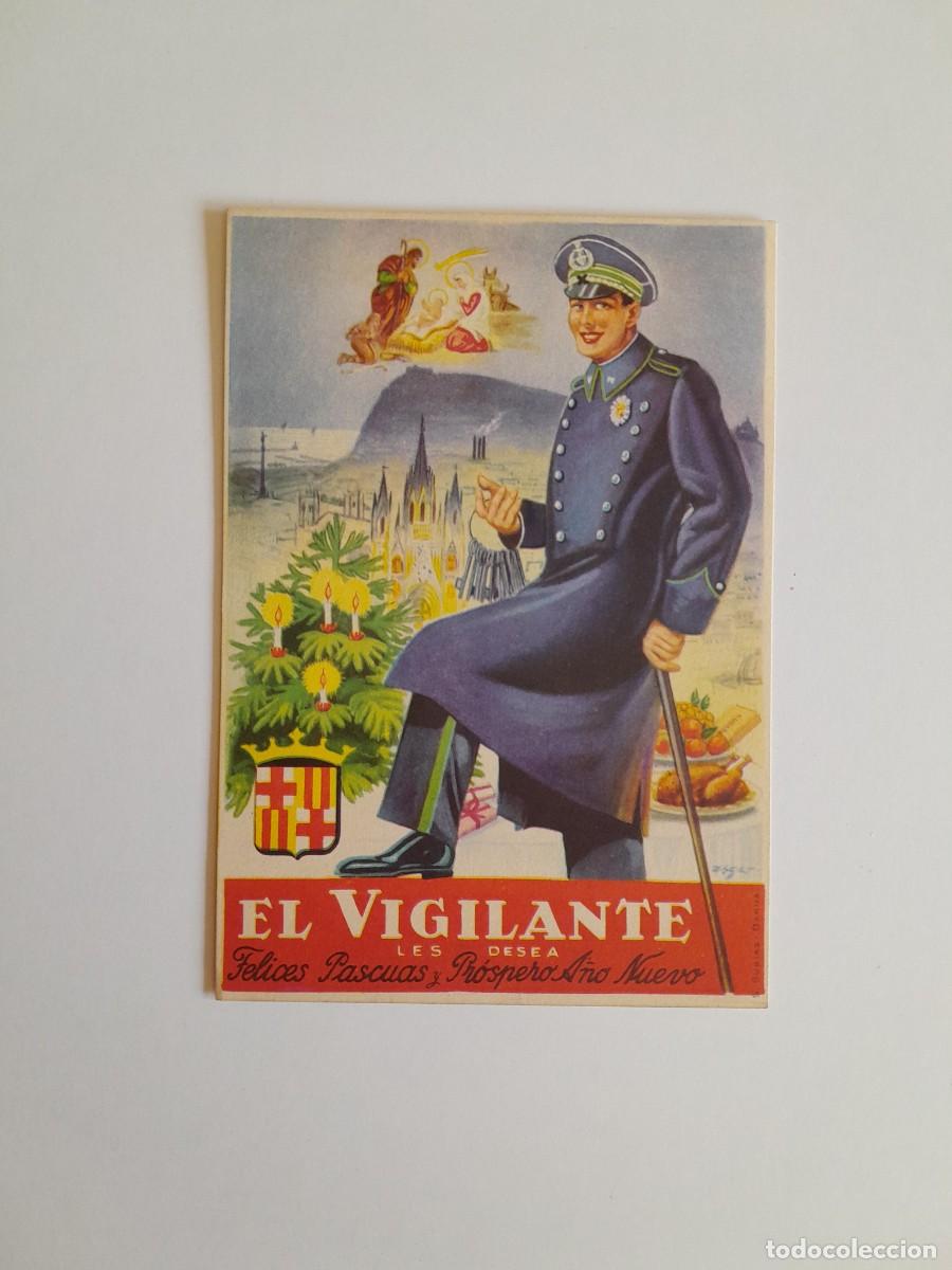 Postales: FELICITACI&Oacute;N NAVIDE&Ntilde;A DEL VIGILANTE (c.1960)
