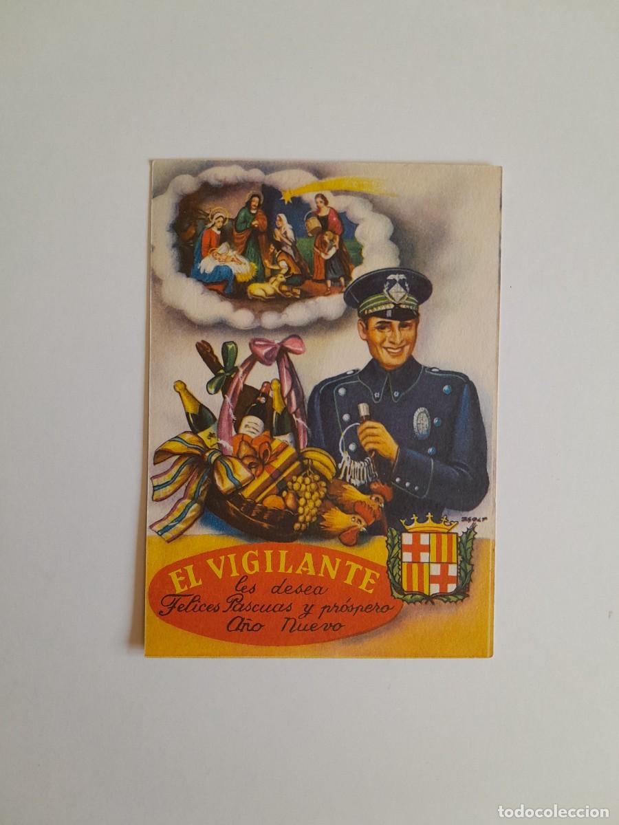 Postales: FELICITACI&Oacute;N NAVIDE&Ntilde;A DEL VIGILANTE (c.1960)