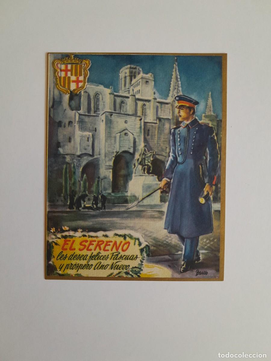Postales: FELICITACI&Oacute;N NAVIDE&Ntilde;A DEL SERENO (c.1960)