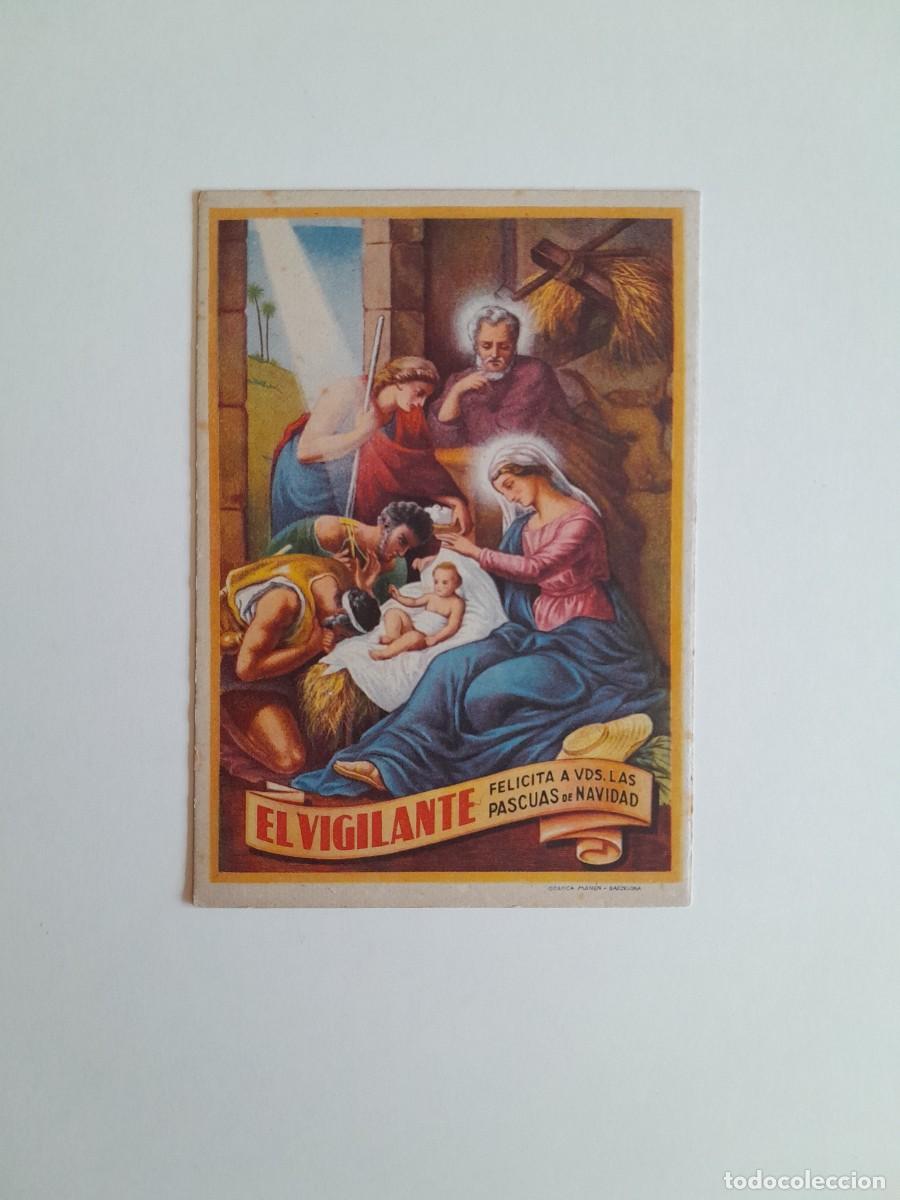 Postales: FELICITACI&Oacute;N NAVIDE&Ntilde;A DEL VIGILANTE (c.1960)