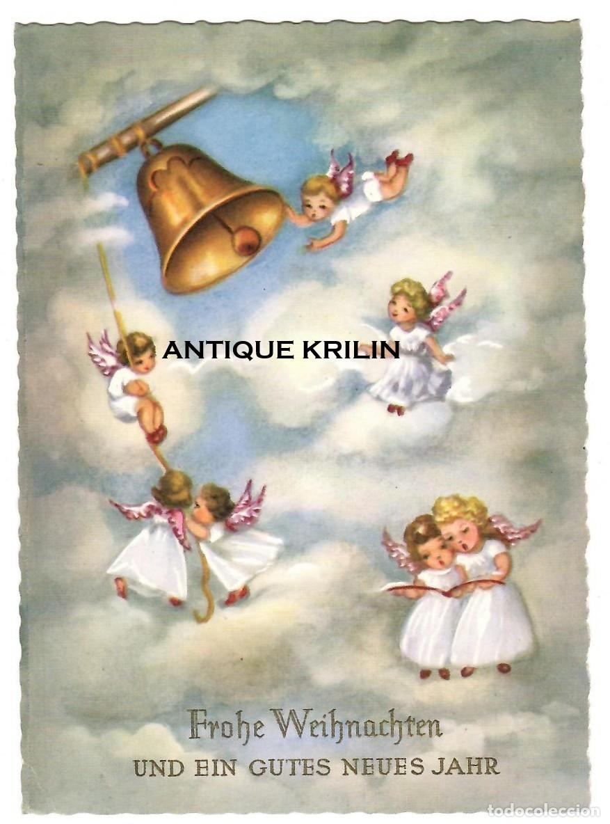 Postales: POSTAL NAVIDE&Ntilde;A ALEMANA / FEIX NAVIDAD Y PROSPERO A&Ntilde;O NUEVO / SIN FRANQUEAR