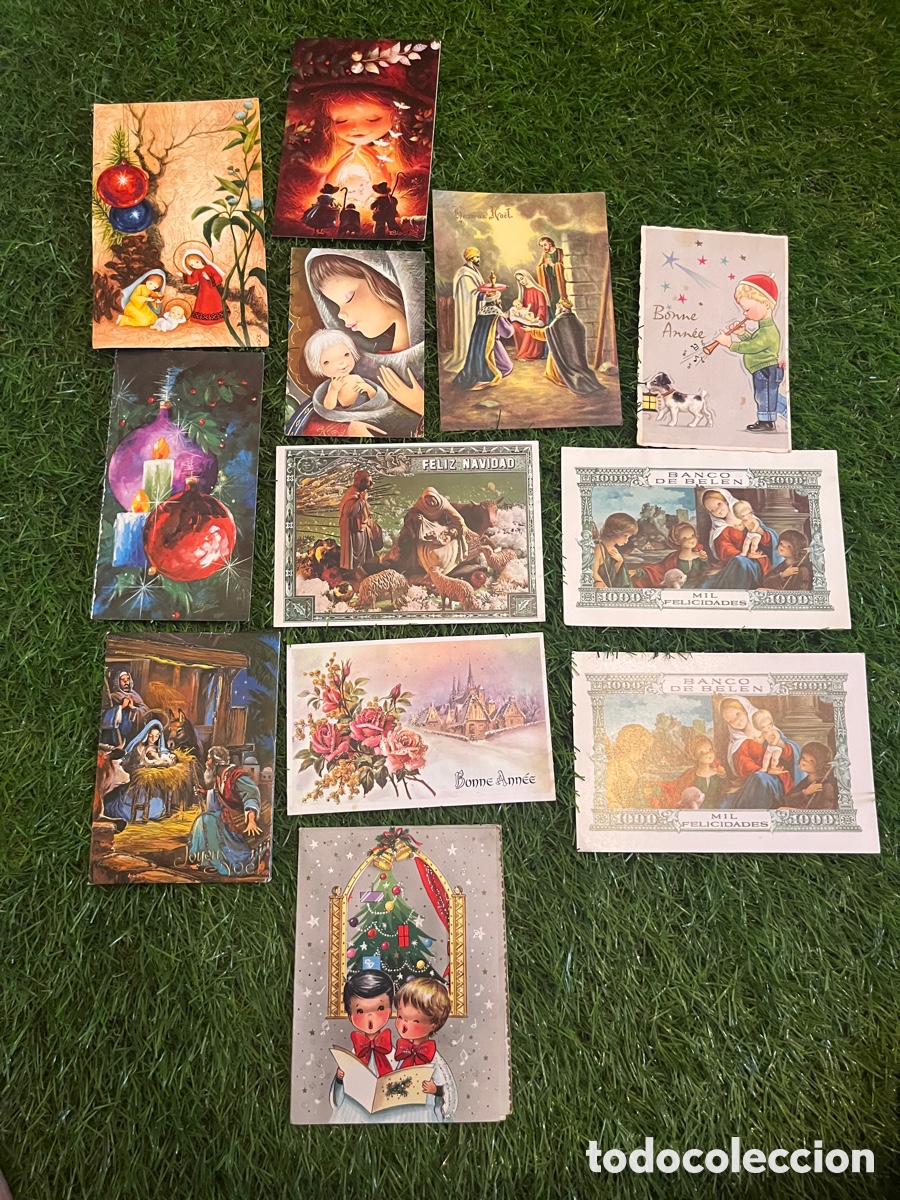 Postales: Lote postales Navidad antiguas a&ntilde;os 60 70