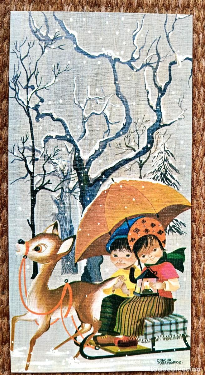 Postales: CONCHA MATAMOROS - TARJETA DE NAVIDAD - SIN ESCRIBIR