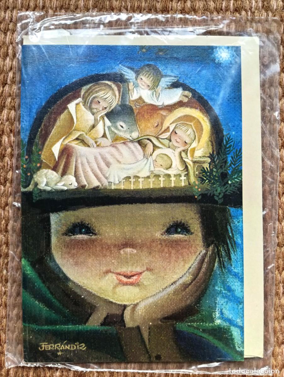 Postales: FERRANDIZ - TARJETA DE NAVIDAD PRECINTADA + SOBRE ORIGINAL